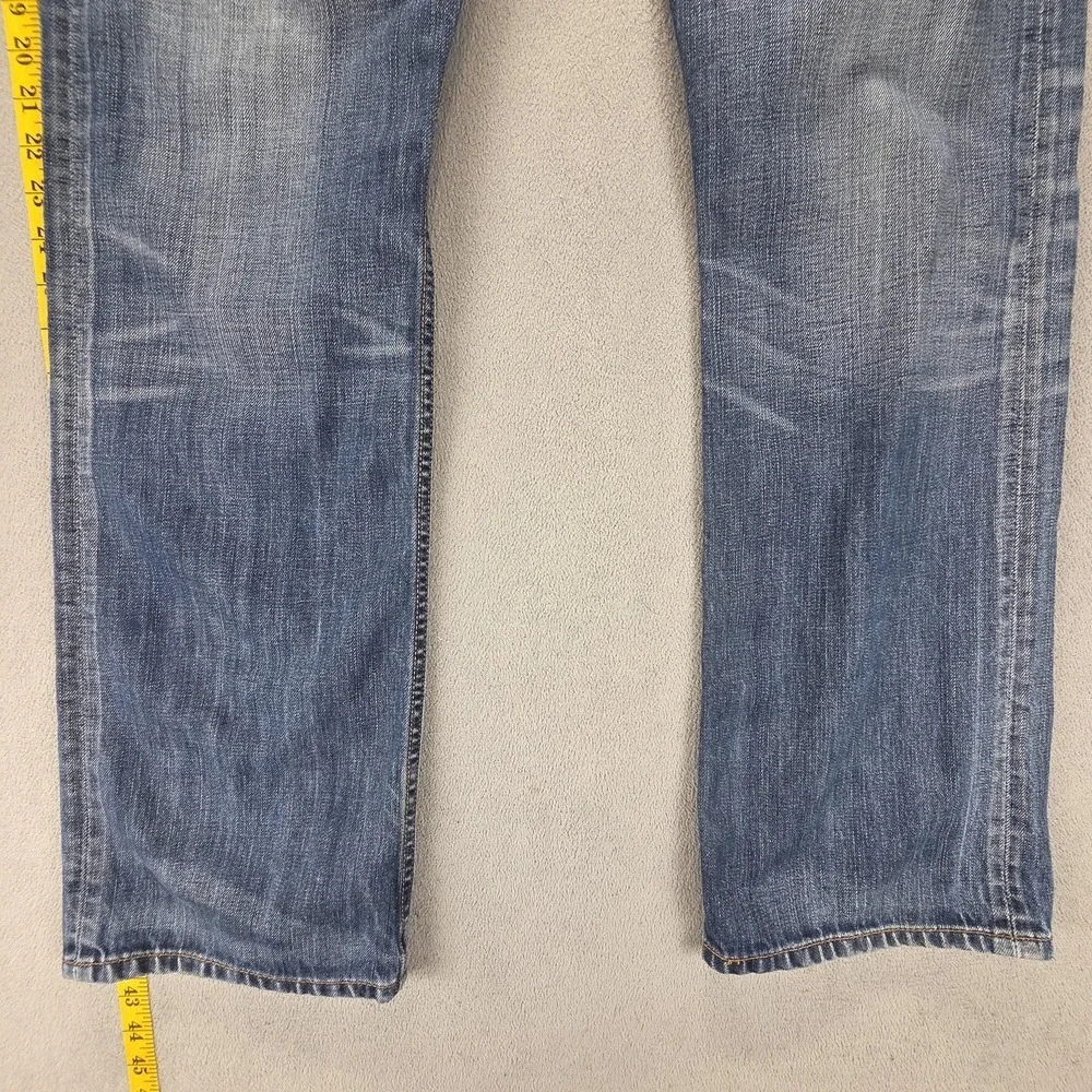 Vintage Levis Engineered Jeans Mens 34x34 Blue Honeycomb Whiskers Zip Fly